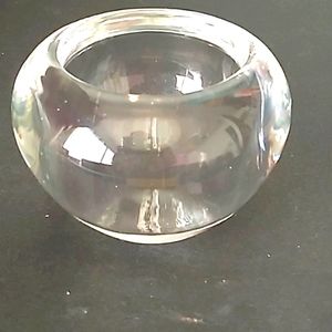 White Barn glass Votive Candle holder